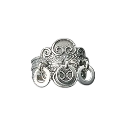 Produktbilde av Bunadsring med ringlauv, oksidert