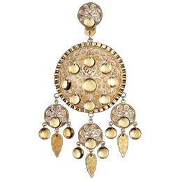 Produktbilde av Dalar liten med lauv, forgylt/kvit