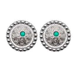 Produktbilde av Borer 40 mm med grøn stein til skinnlist, oksidert/kvit