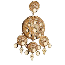 Produktbilde av Dalar stor med lauv, forgylt/kvit